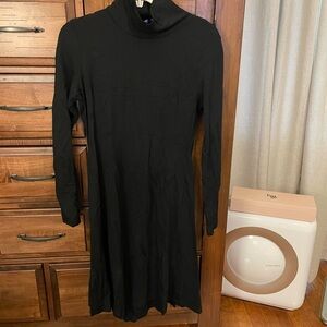 Seraphine Black Turtleneck Maternity Dress, US 6